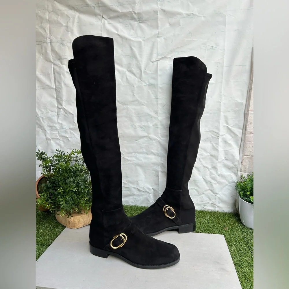 Stuart Weitzman Boots & Booties / Knee-High black SIELLA women Sz 11 NEW